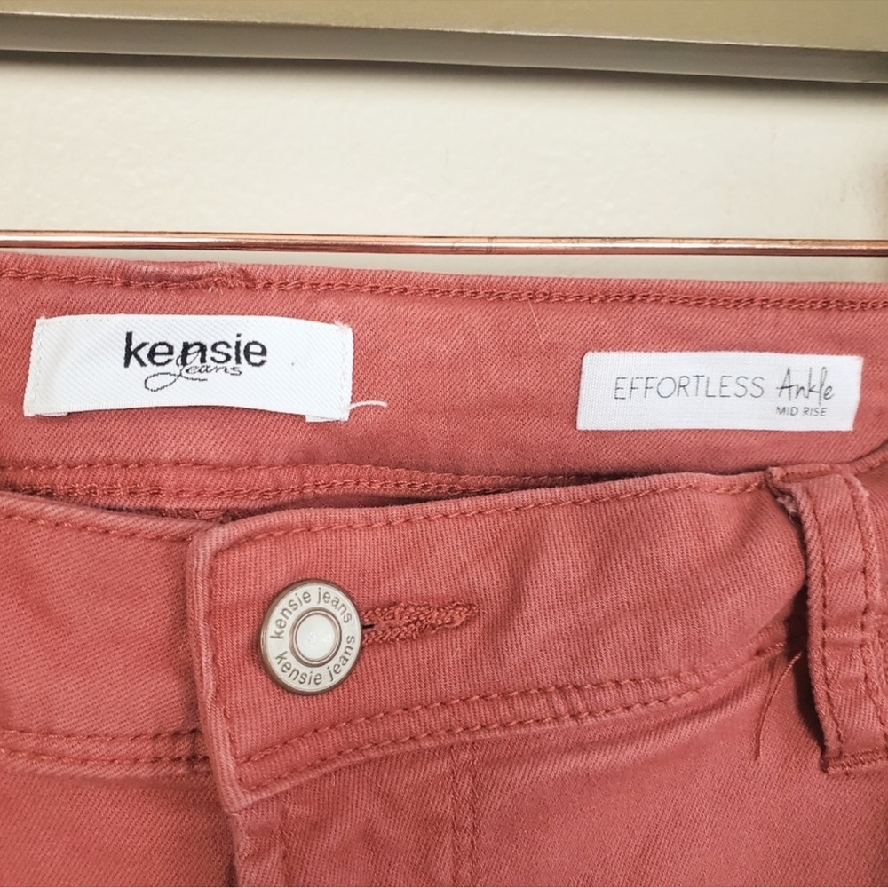 Kensie Pink Ankle Cropped Jeans